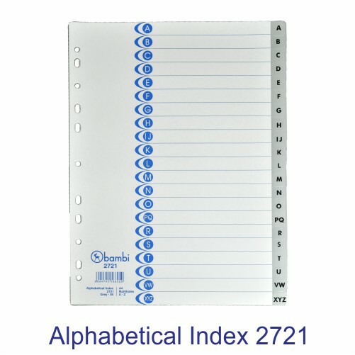 

Alphabetical Index A - Z BAMBI Bagus