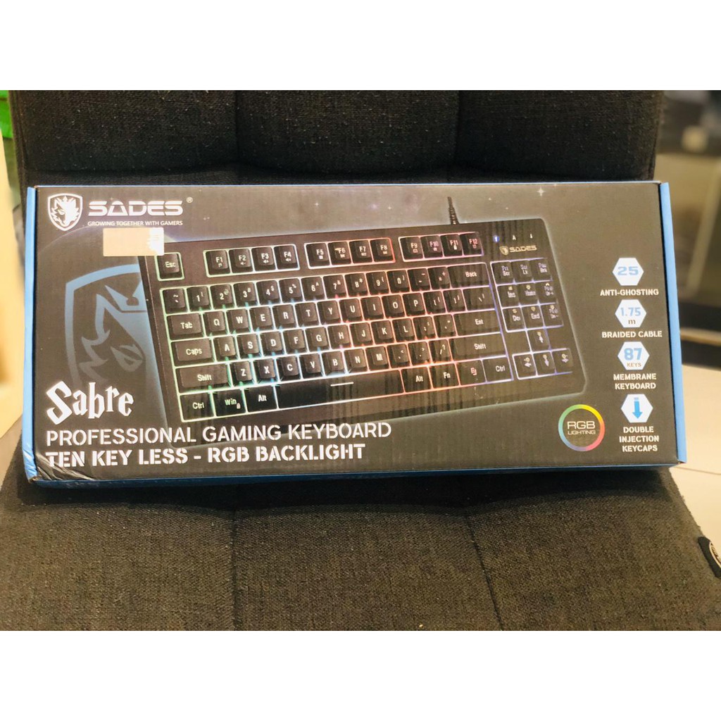 Keyboard Gaming Sades Sabre TKL Membrane