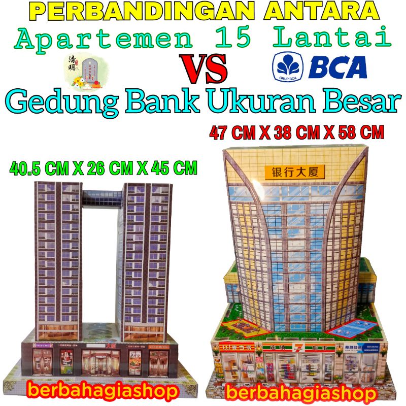 Gedung Kantor Bank Ukuran Besar Kertas Sembahyang Rumah Untuk Leluhur Ceng Beng Sembayang Puja Cheng Beng Dan Cit Gwee Big Size Impor Motif Terbaru