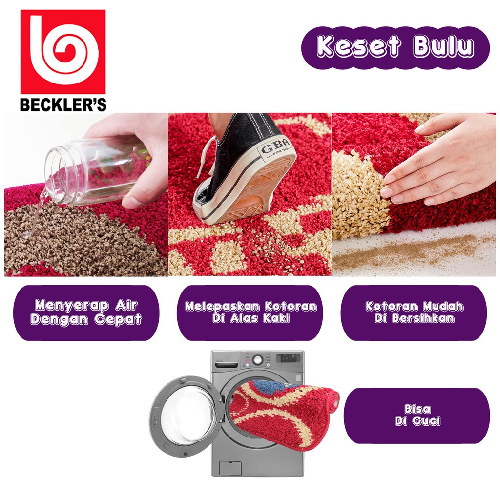 KESET RUMAH ANTISLIP BULU HALUS  / KESET KAMAR MANDI PREMIUM UK 40X60CM