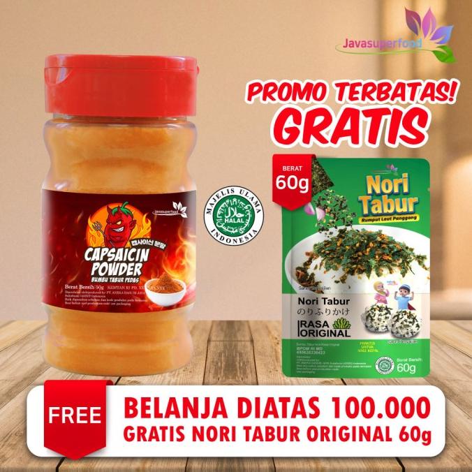 

Bubuk Cabe Super Pedas / Cabai Bubuk / Cabe Bubuk/Capsaicin powder 50g