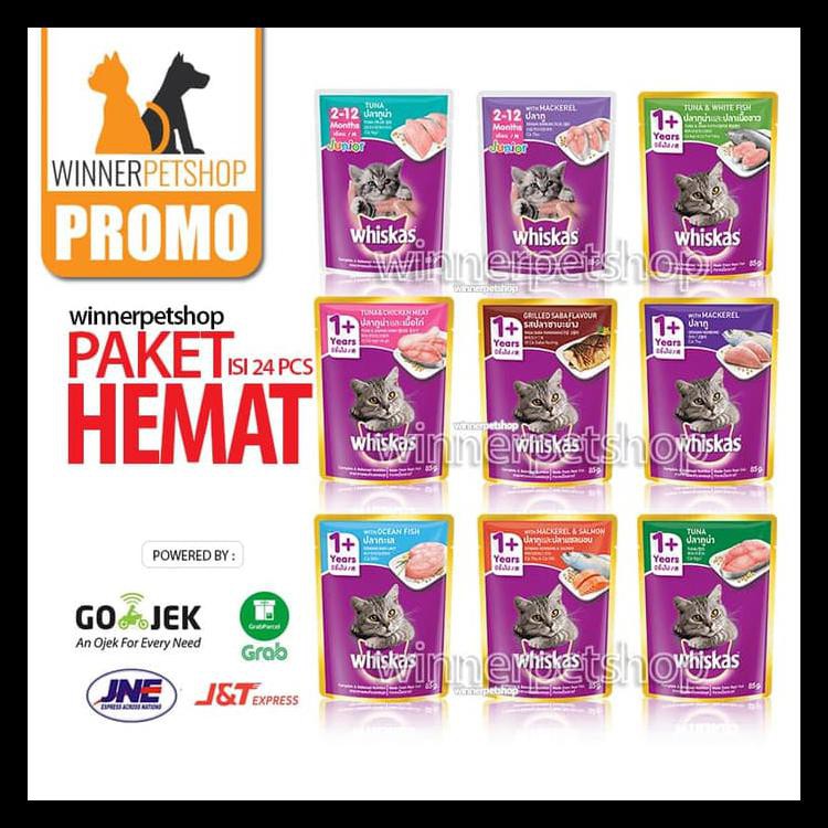 

Paket Whiskas Wetfood Basah Isi 24 Pcs (1Box) Best Seller