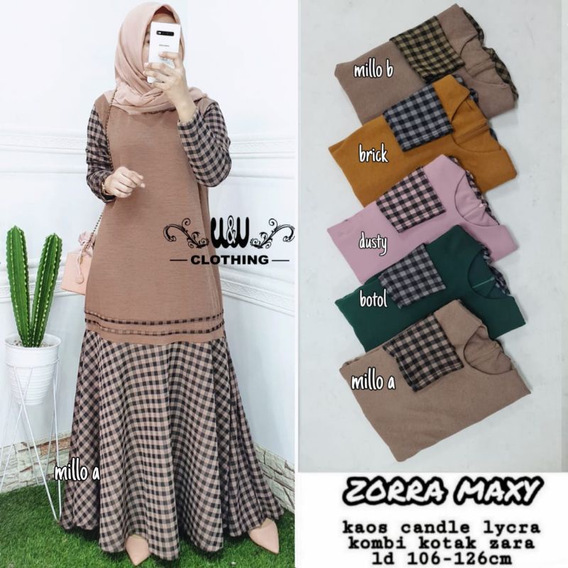 Zorra maxy by wnw clothing / gamis square / gamis duyung