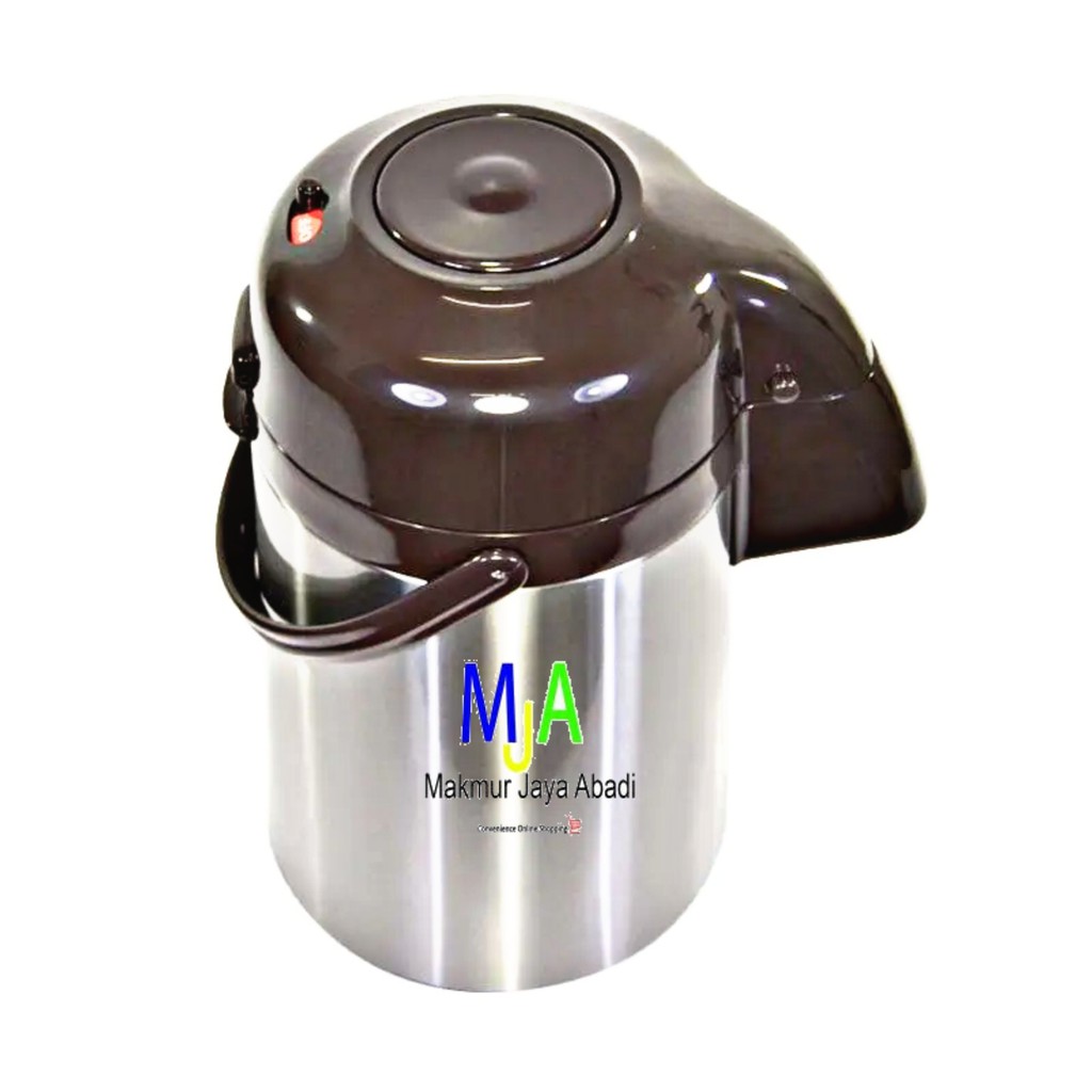 ( BISA COD ) PROMO SIGMA Termos Vacuum Jug Termos Pompa Stainless Steel Air pump 2.5L Termos Pencet