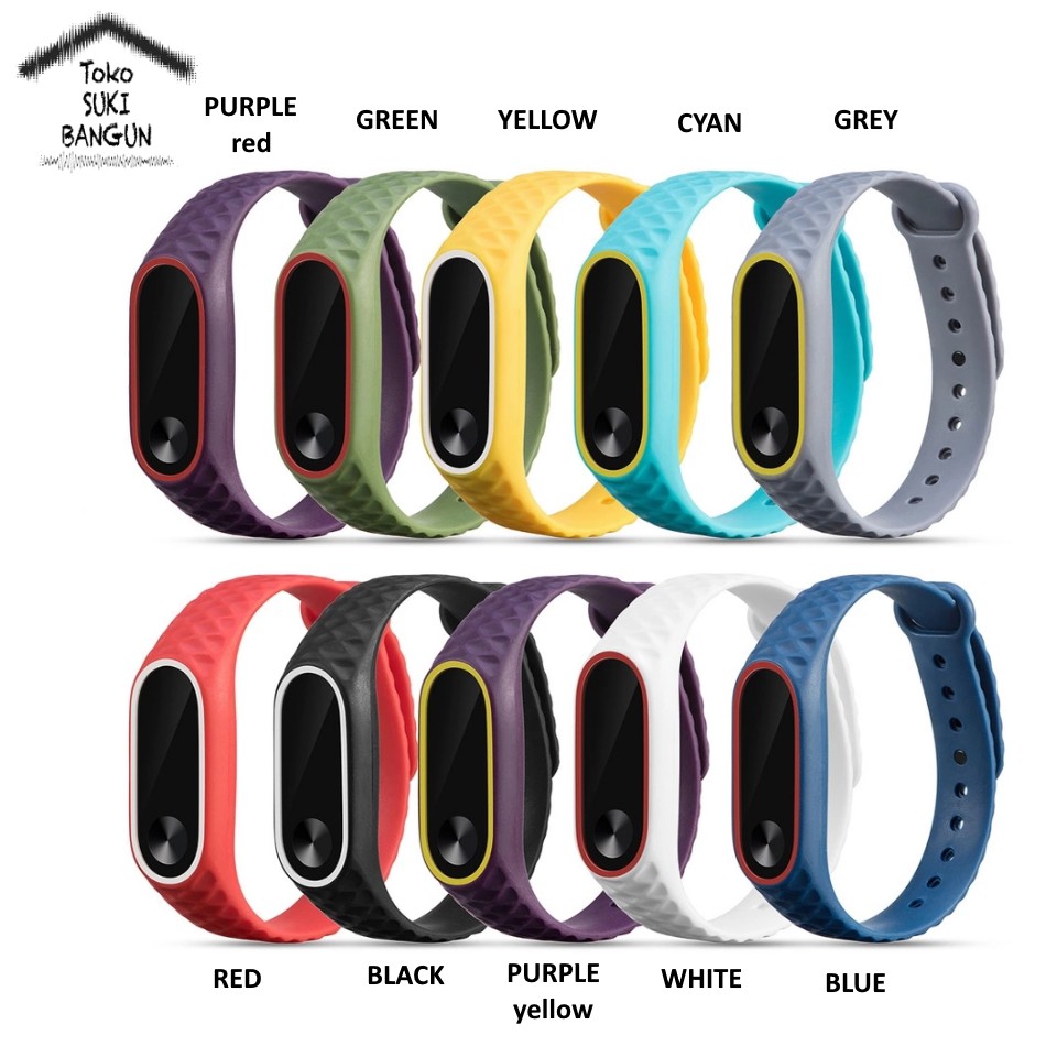 TALI JAM Xiaomi Mi Band 2 Silicone Rubber PRISMATIC Watch Strap Band