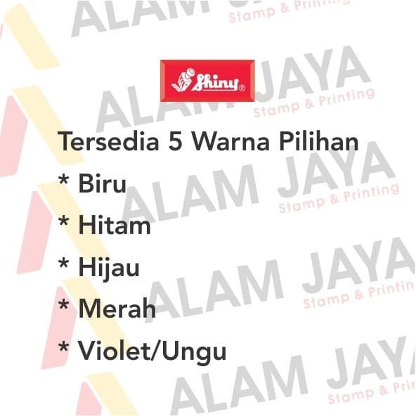 

Hemat Tinta Stempel Merek Shiny Bagus