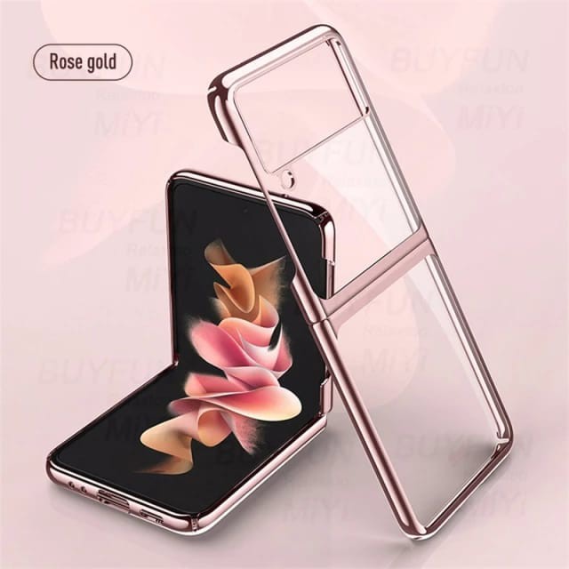 CASE SAMSUNG GALAXY Z FLIP 4 5G FLIP 3 LUXURY PLATING FRAME