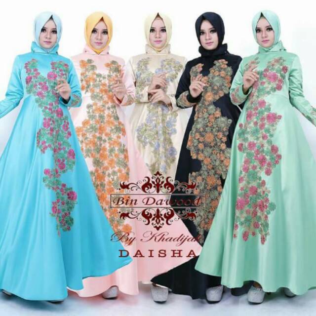 Gaun Daisha Original Bin Dawood by Khadijah Moslem Wear.