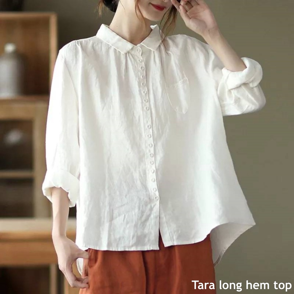 Tara long hem top - Thejanclothes