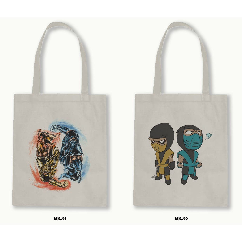 TOTE BAG BLACU - MORTAL KOMBAT .02