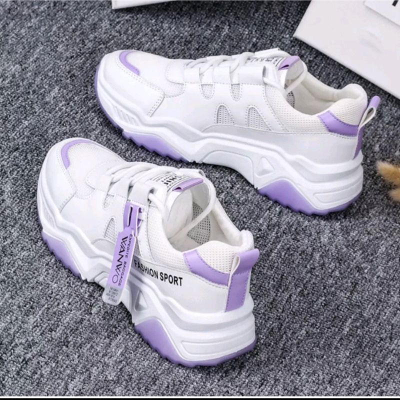 3.3 SALE SEPATU SNEAKERS TALI WANITA KOREA WANWOO 08 TERLARIS TERMURAH-4