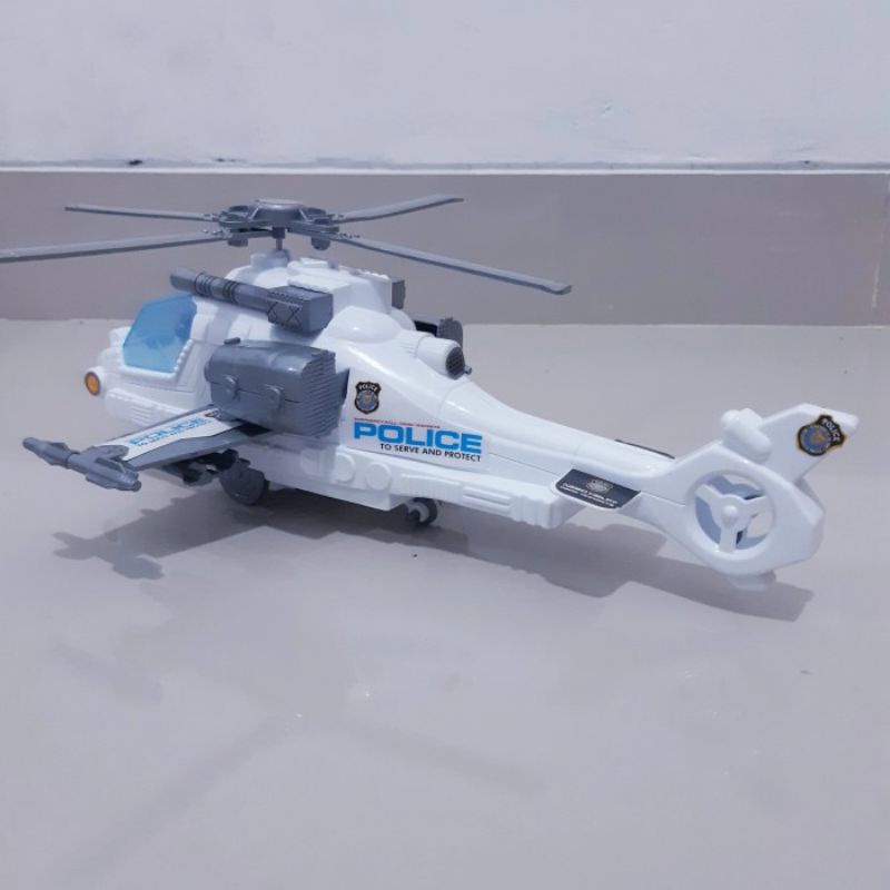 Mainan Helikopter Polisi Edukasi - Helicopter Police Anak Edukatif