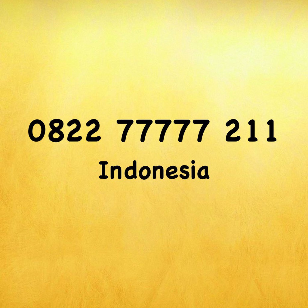 Nomor Cantik Simpati LOOP Panca A Tengah - 7777 - 0822 77777 211