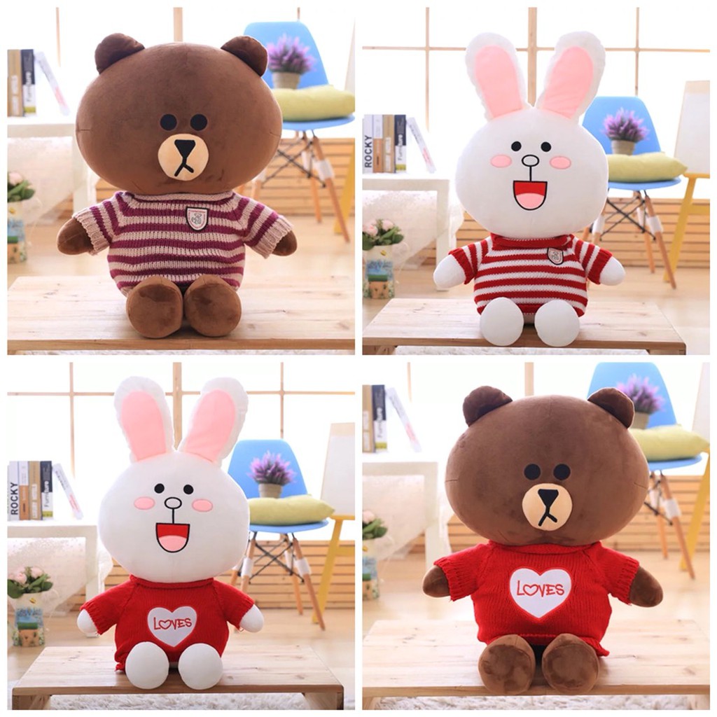  BONEKA  LINE BROWN  CONY LOVE IMPOR Shopee Indonesia