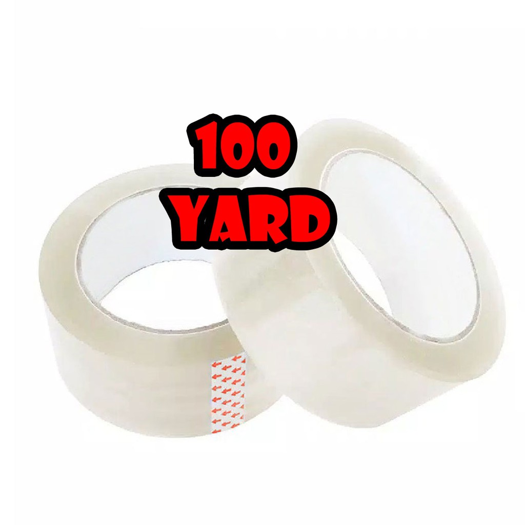 

Lakban Bening 100 Yard Isolasi Selotip Clear Tape 45mm Daya Lengket Kuat