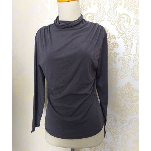 Baju import lengan panjang polos hitam