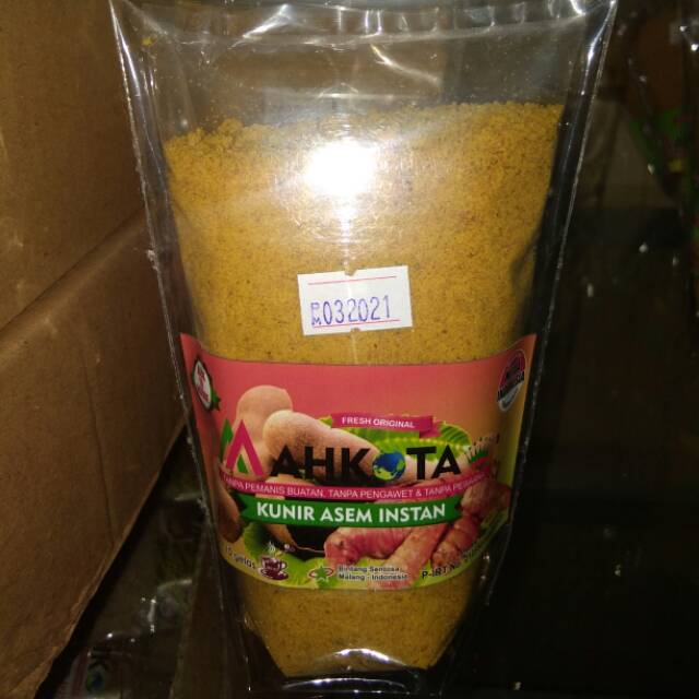 

Jamu instant kunir asem MAHKOTA