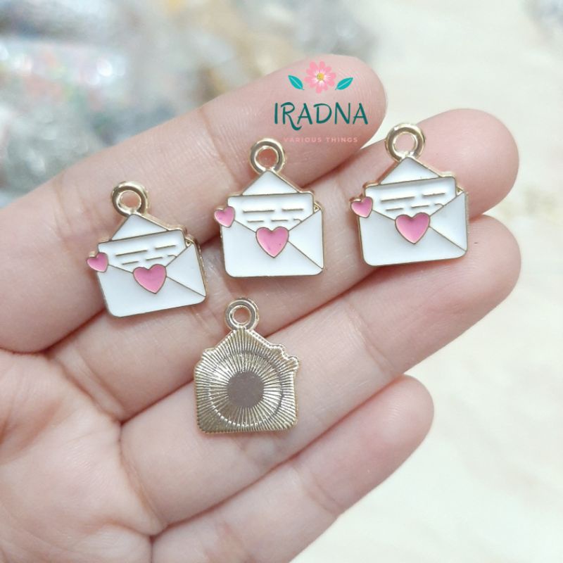 Bandul Kalung Gelang Keychain Bentuk Surat Cinta Love Letter Mail