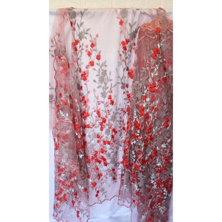 Tulle bordir 3d 3 color