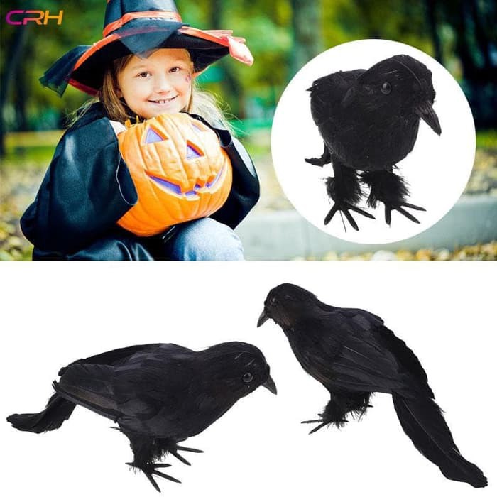 

⭐⭐⭐⭐⭐ replika properti burung gagak scare crows crow halloween bird limbad Limited