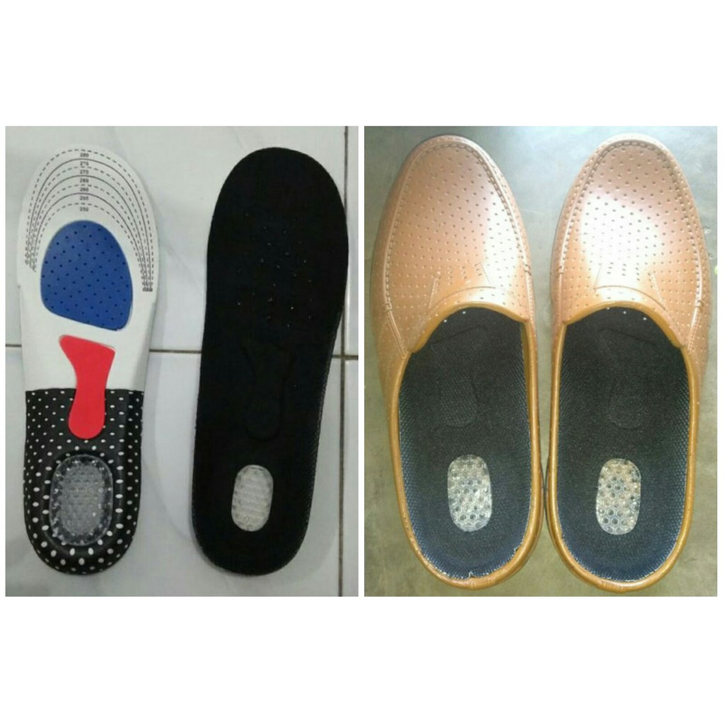ALAS KAKI SEPATU SHOCK ABSORB GEL ORTHOTIC ARCH BANTALAN SEPATU TEBAL