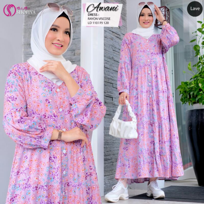 AWANI Midi &amp; HADIJAA Maxi Dress Ori by Shofiya