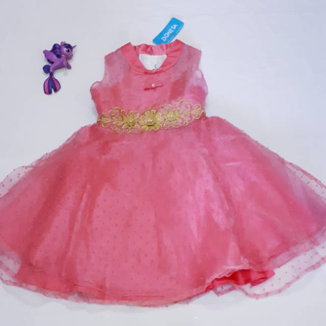 Gaun pesta anak sz 6 merk donita