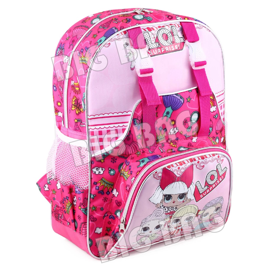 Tas Ransel Anak Perempuan Karakter - LOL - Tas Sekolah Ransel Sekolah Anak + Botol Minum &amp; LUNCHBOX