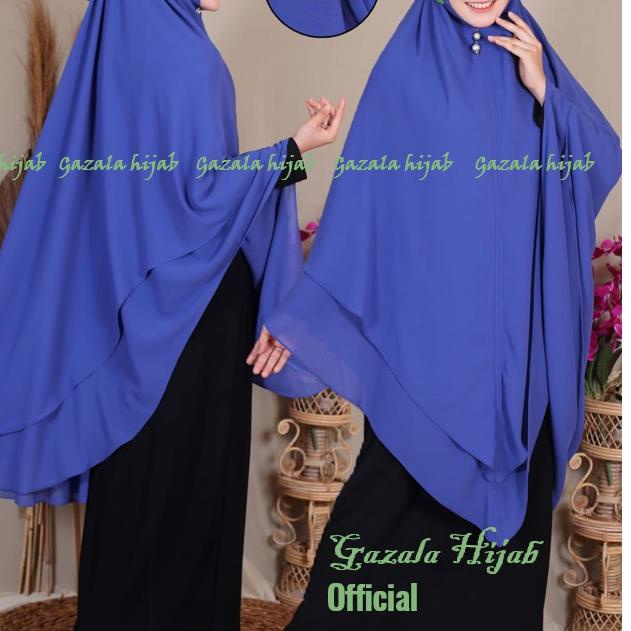 Jilbab khimar tali syar'i jumbo model pinguin 2 layer