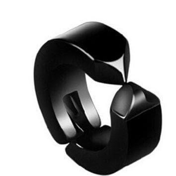 ANTING PRIA JEPIT HITAM TITANIUM 316L