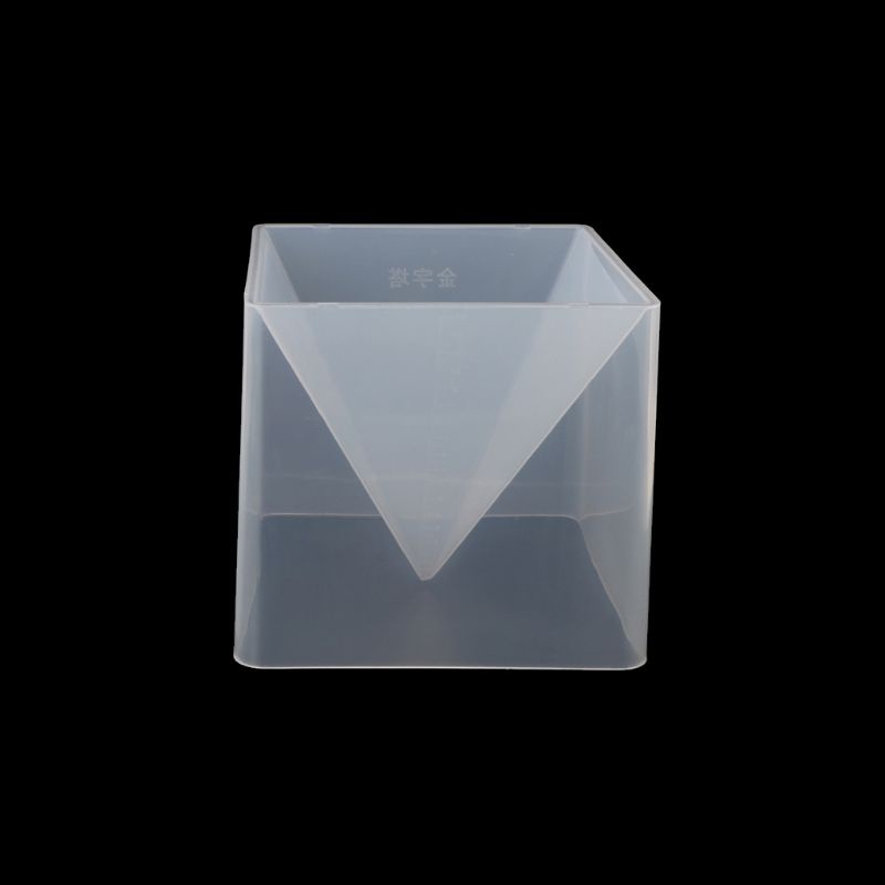 SIY  Super Pyramid Silicone Mould Resin Craft Jewelry Crystal Mold With Plastic Frame