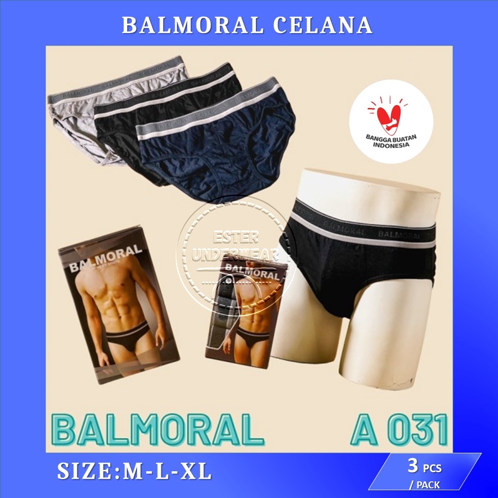 Celana dalam Pria Balmoral A 031 ISI 3 PCS