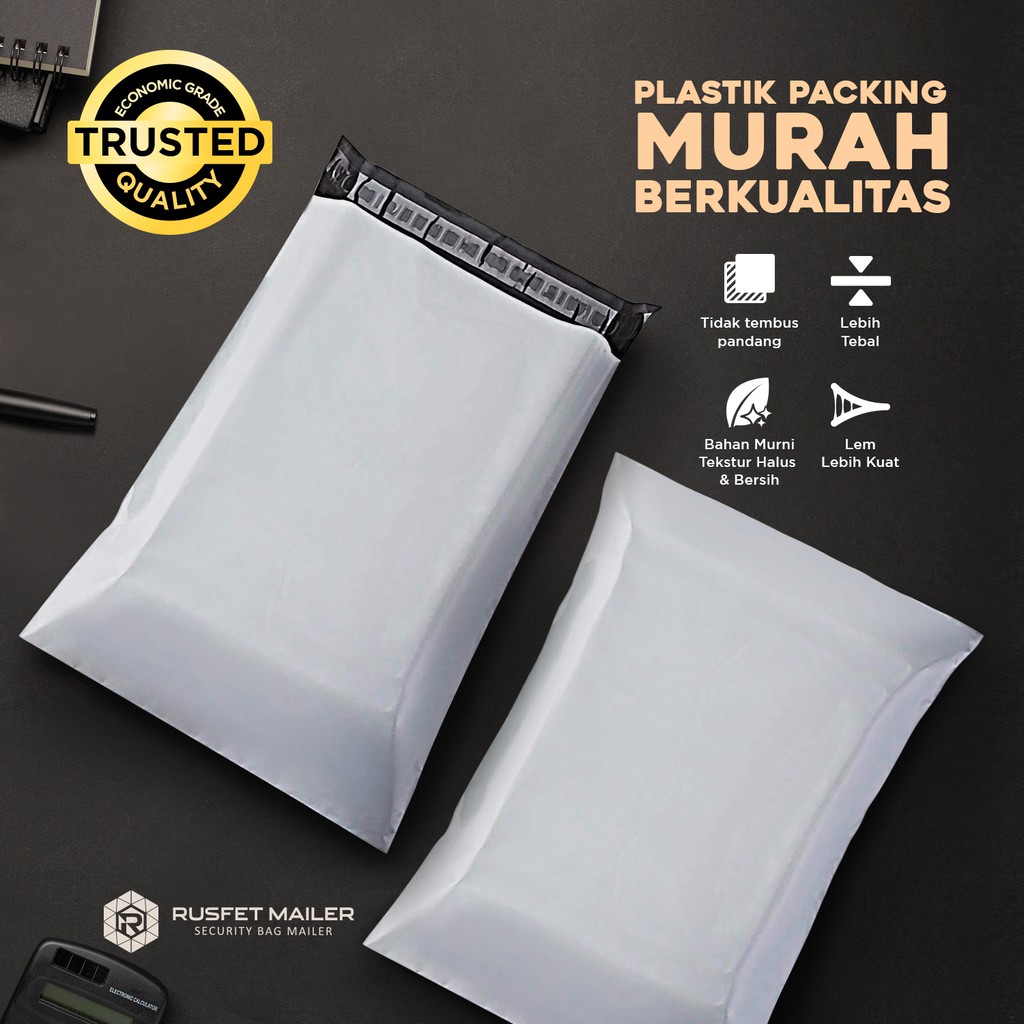 

Polymailer Ekonomis Putih - Plastik Packing Murah Isi ±100 Lembar - Harga Dijamin Termurah