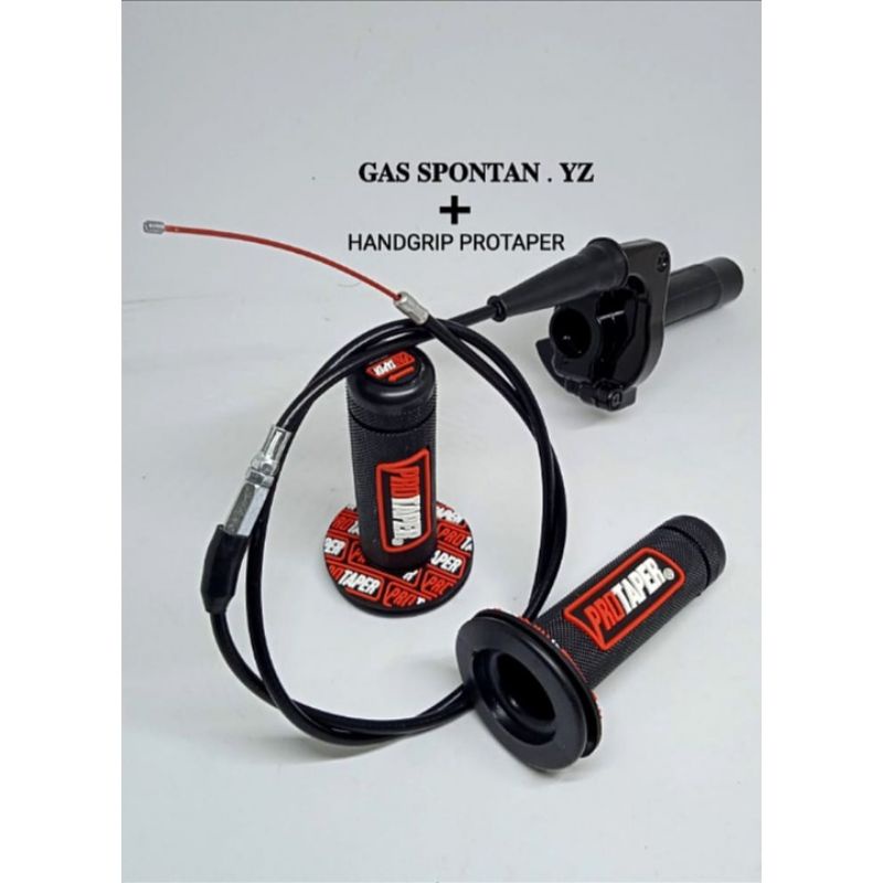 GAS SPONTAN YZ PLUS HANDGRIP PROTAPER NEW. UNIVERSAL MOTOR BEBEK VEGA JUPITER SATRIA KLX VORCE ONE DLL