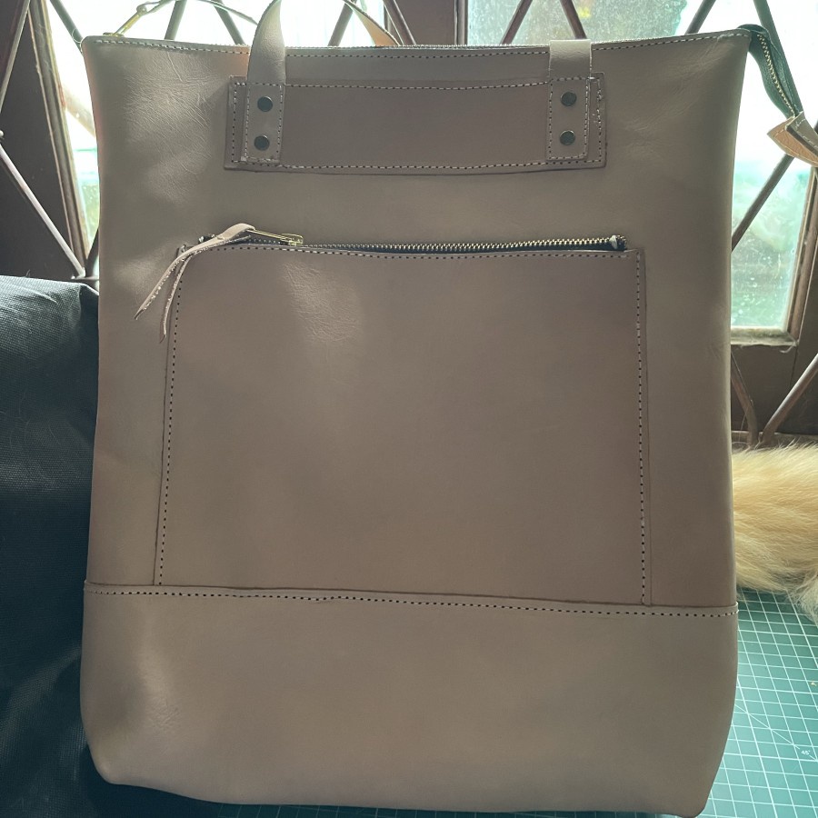 Tas totebag kulit vegtan nabati asli
