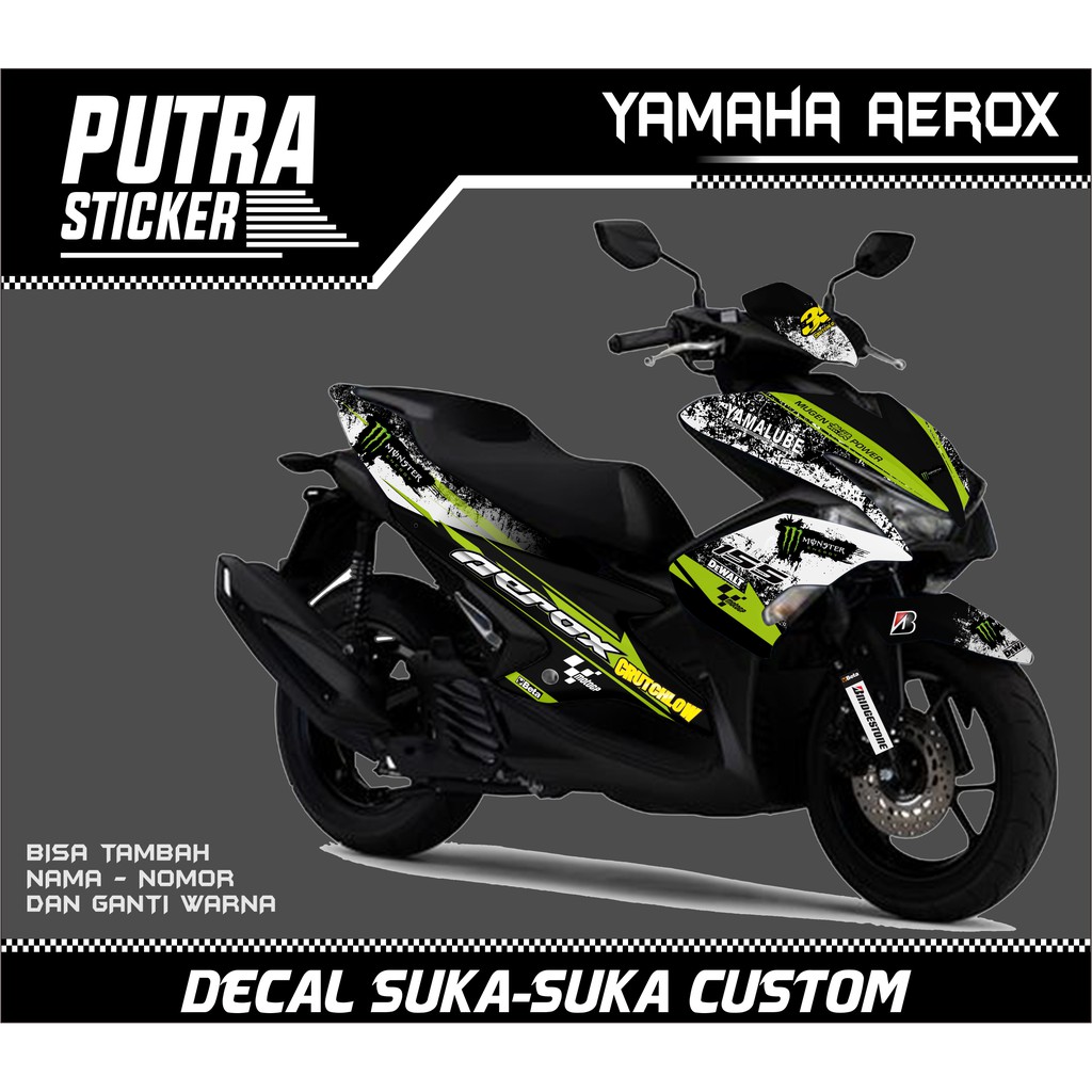 Sticker Aerox 155 Full Body, Decal Sticker Aerox 155