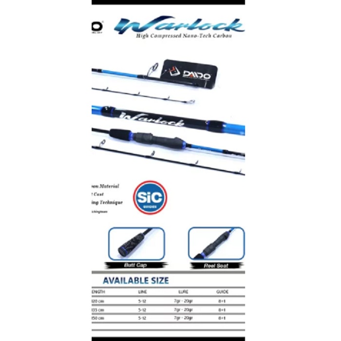 joran daido warlock solid carbon MURAH - 135 cm