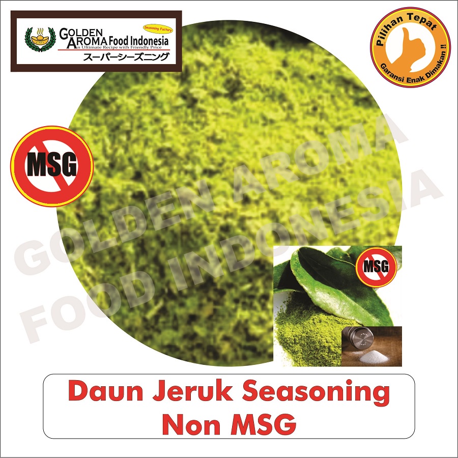 

Bubuk Tabur Rasa daun jeruk non msg 1Kg Bumbu Serbaguna Enak Halal lime leaves Seasoning Powder