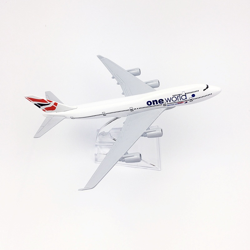 Oneworld B747 Miniatur Diecast Pesawat Terbang British Airways Boeing 747 Bahan Alloy Untuk Hadiah