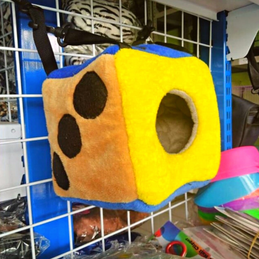 ADEWAP GLIDER Sleeping Pouch Kotak Dadu Sugar Glider Tempat Tidur Hewan Peliharaan Ukuran Medium