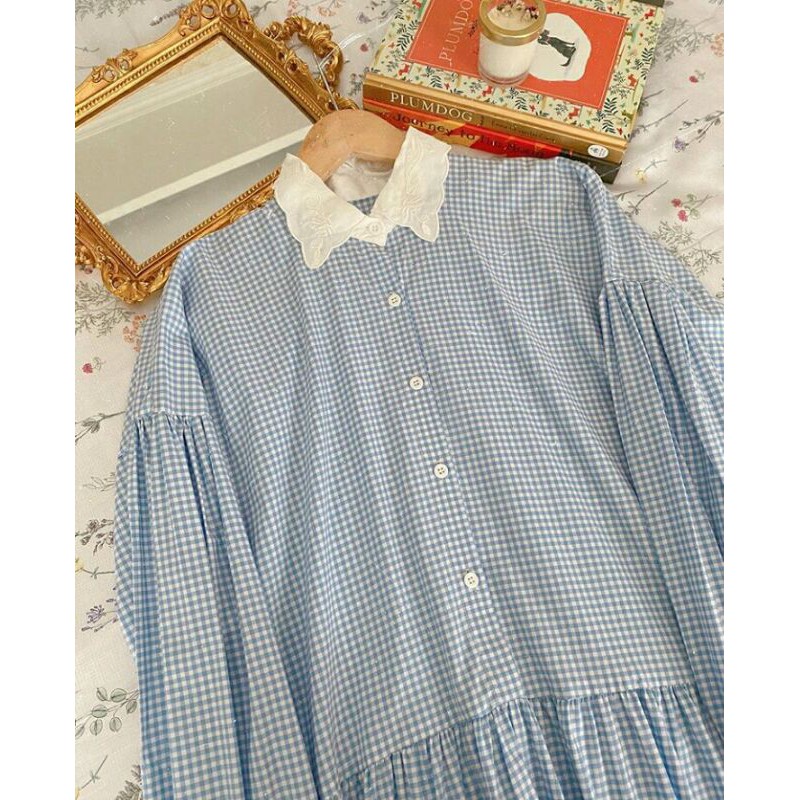 Gingham Midi Dress by Haidee Orlin