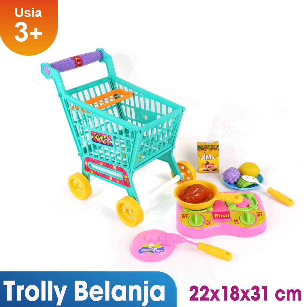  Mainan  Anak  Troly Belanja Super Market Mainan  Edukasi  Anak  