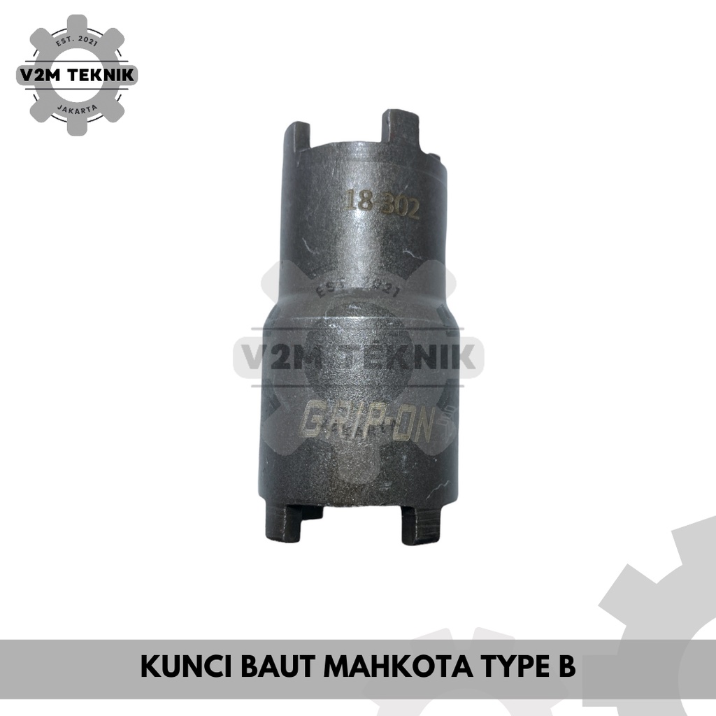 Kunci Baut Mahkota Type B / Double Crown Socket / Pembuka Mur Kopling GRIP ON-2