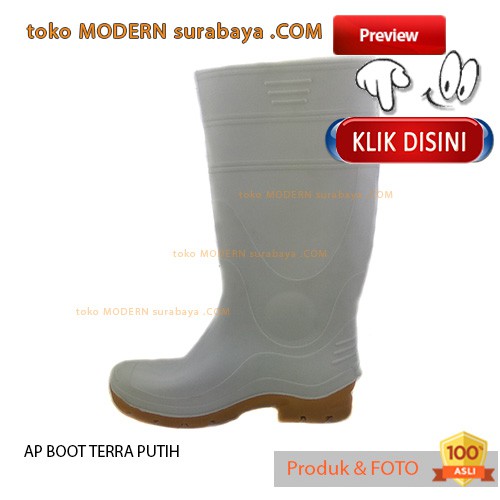 AP BOOT TERRA PUTIH sepatu pria sepatu boots anti air