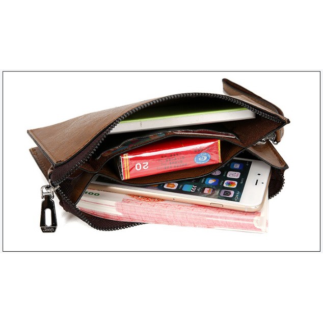 Dompet Panjang Pria Bahan Kulit Jeep Buluo - MH101