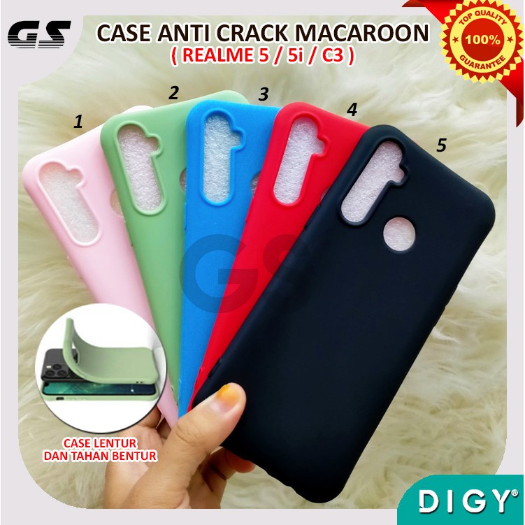 REALME 5 5i C3 7 C11 C12 C15 C25 NARZO 30A NARZO 20 TPU Case Casing Anticrack Macaron Warna