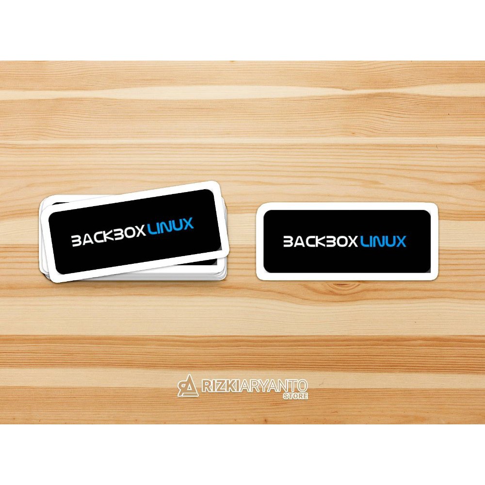Sticker - Stiker Logo Backbox Linux untuk PC Laptop HP dll