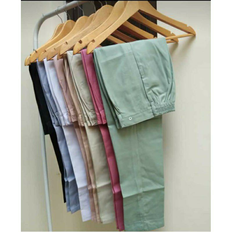 (Bisa COD) BAGGY PANTS PREMIUM AMERICAN DRILL // CELANA PANJANG WANITA