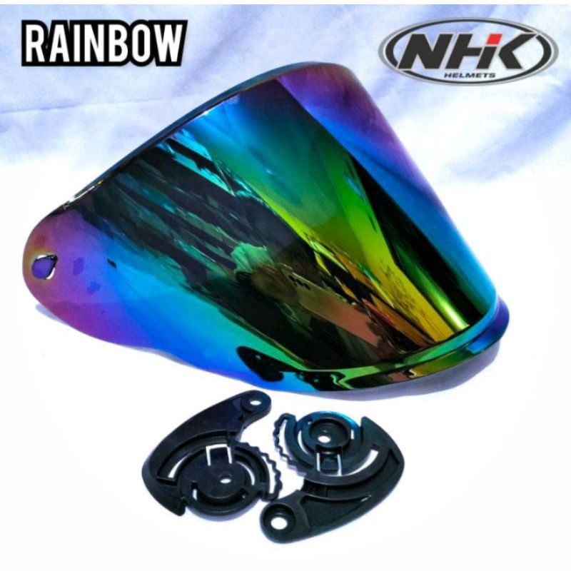 KACA HELM NHK R6 / VISOR HELM NHK R6 NHK R 6 FLAT VISOR / VISOR DATAR IRIDIUM