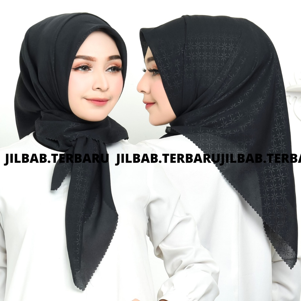 JILBAB SEGIEMPAT EMBOS / HIJAB EMBOS BINTANG / SEGI EMPAT EMBOS LASERCUT / JILBAB SEGI4 EMBOS KERUDUNG SEGI EMPAT  HIJAB TERBARU